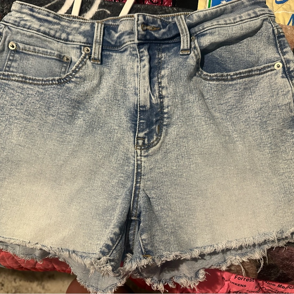 No Boundaries Light Blue Jean Shorts